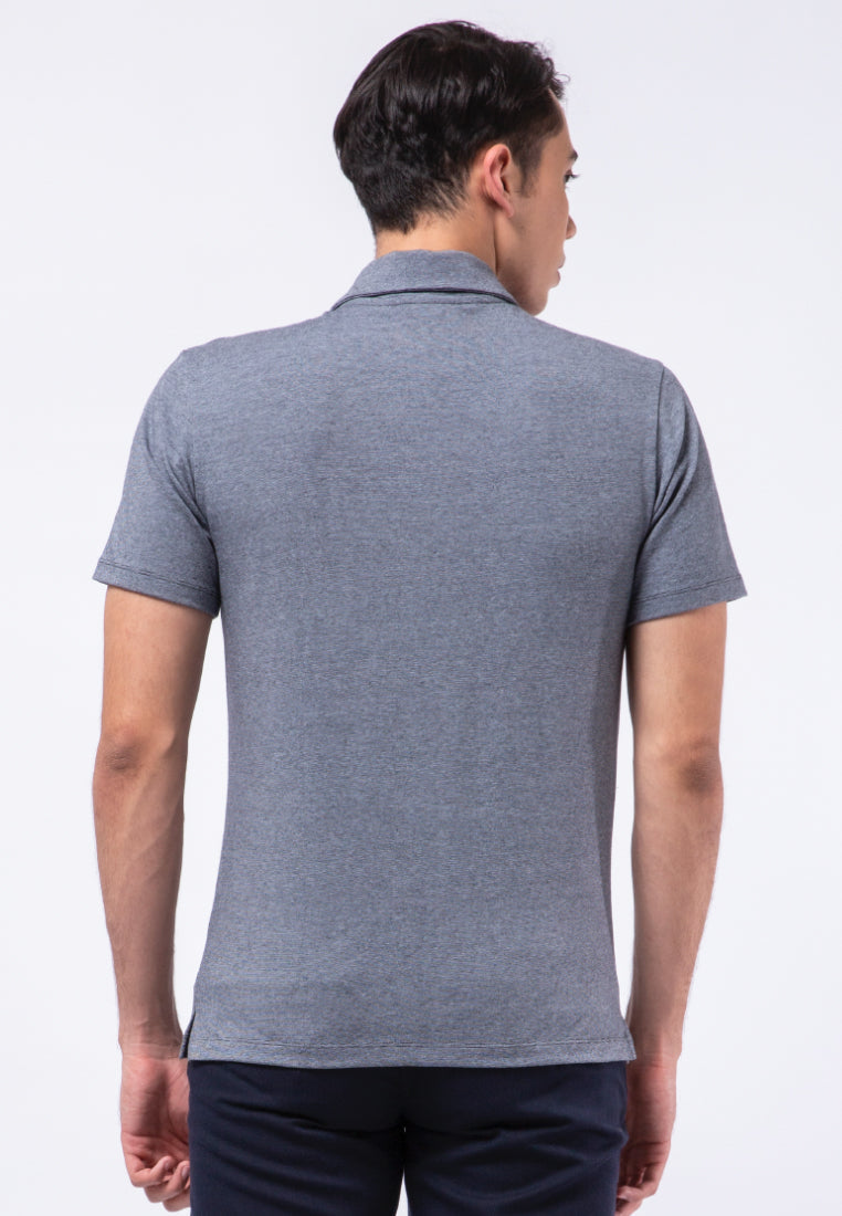 Polo Shirt with Zipper Details