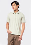 Short Sleeve Polo Shirt with Zipper