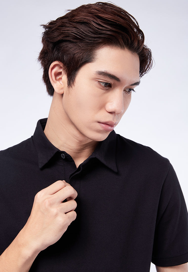 Polo Shirt with Hidden Placket