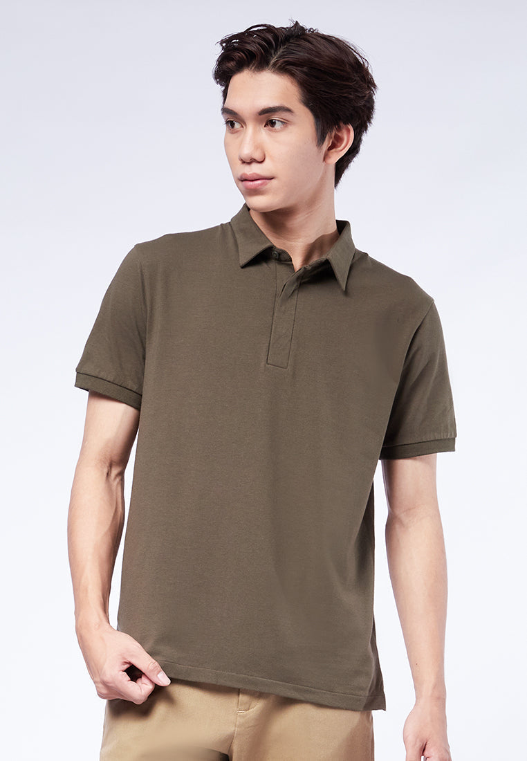 Polo Shirt with Hidden Placket