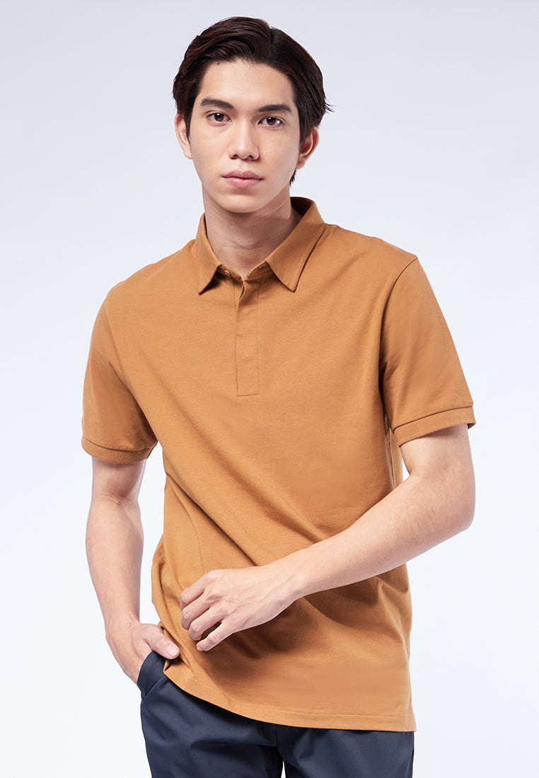 Polo Shirt with Hidden Placket