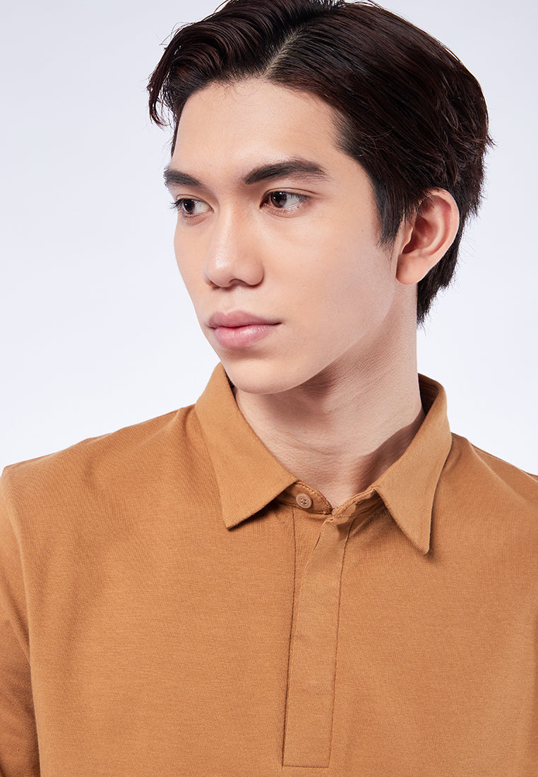 Polo Shirt with Hidden Placket
