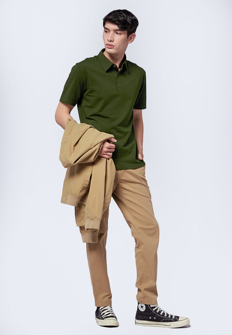 Polo Shirt with Hidden Placket