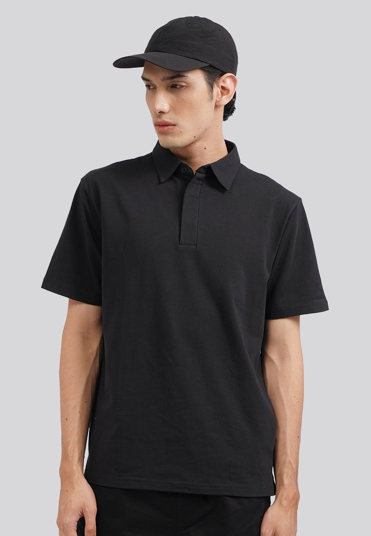 Regular Fit Short Sleeve Polo Shirt Black