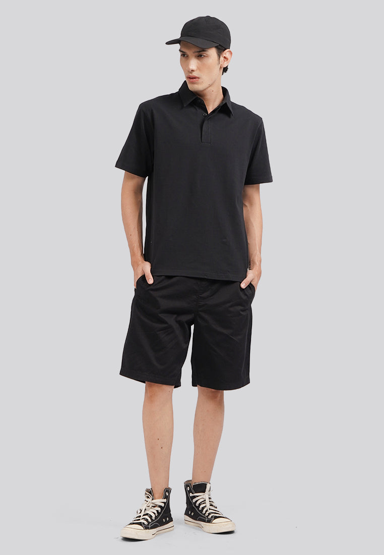 Regular Fit Short Sleeve Polo Shirt Black