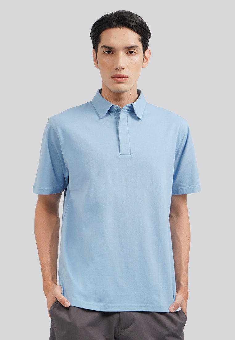 Regular Fit Short Sleeve Polo Shirt Lt.Blue