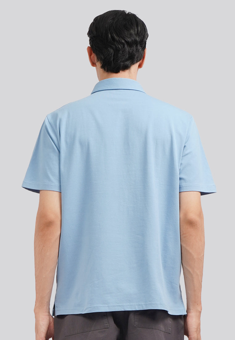 Regular Fit Short Sleeve Polo Shirt Lt.Blue