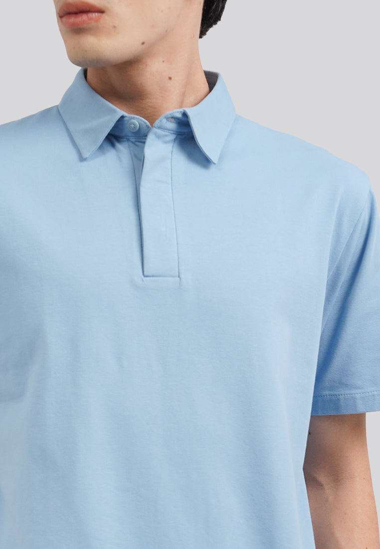 Regular Fit Short Sleeve Polo Shirt Lt.Blue