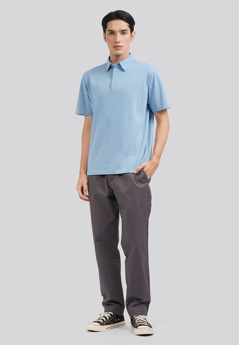 Regular Fit Short Sleeve Polo Shirt Lt.Blue