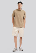 Regular Fit Short Sleeve Polo Shirt Sand