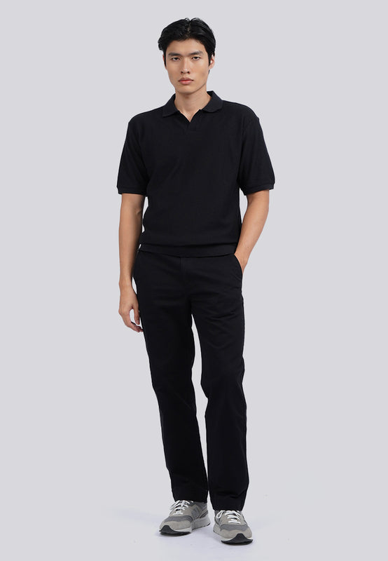 Two Tone Textured Polo Shirt