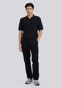 Two Tone Textured Polo Shirt