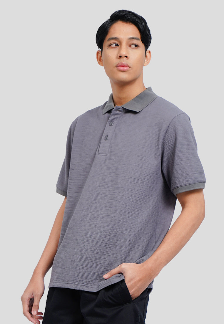 Buttoned Short Sleeve Polo Shirt