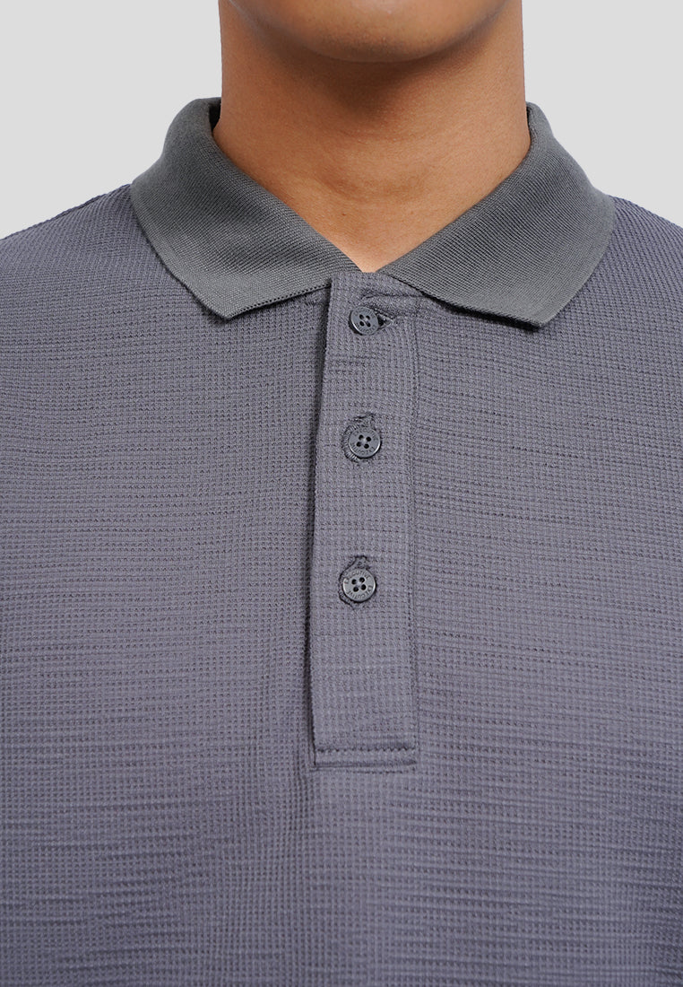 Buttoned Short Sleeve Polo Shirt