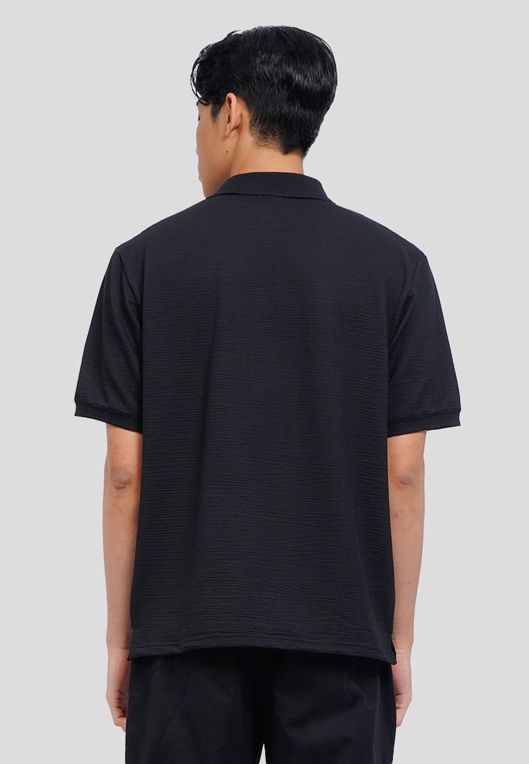 Buttoned Short Sleeve Polo Shirt
