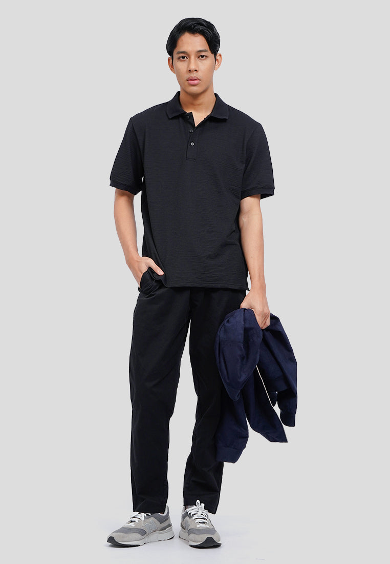 Buttoned Short Sleeve Polo Shirt