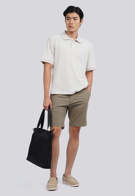 Short Sleeve Buttoned Polo Shirt