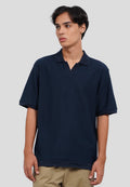 Textured Short Sleeve Polo Shirt