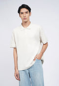 Short Sleeve Waffle Polo Shirt