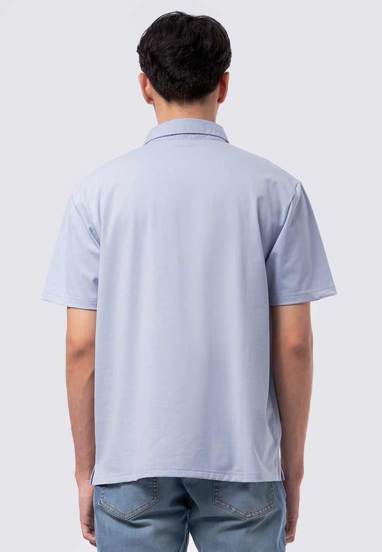 Regular Fit Short Sleeve Polo Shirt L.Blue