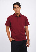 Hidden Placket Polo Shirt