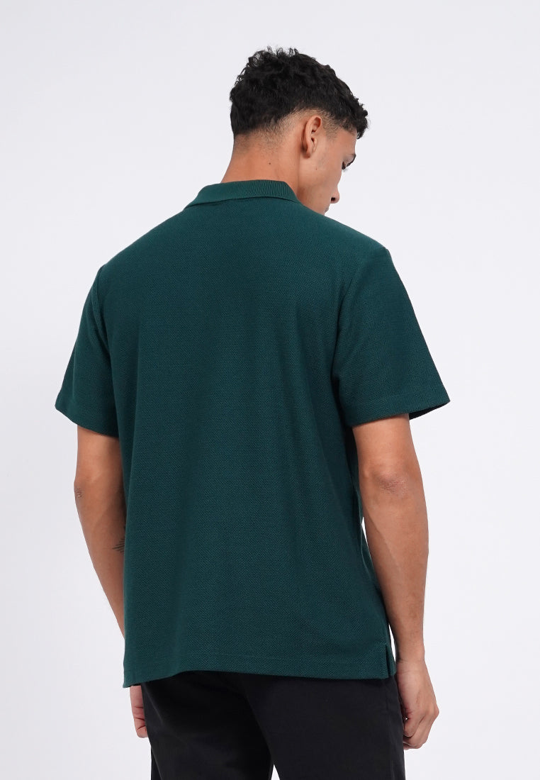 Button Up Short Sleeve Polo Shirt