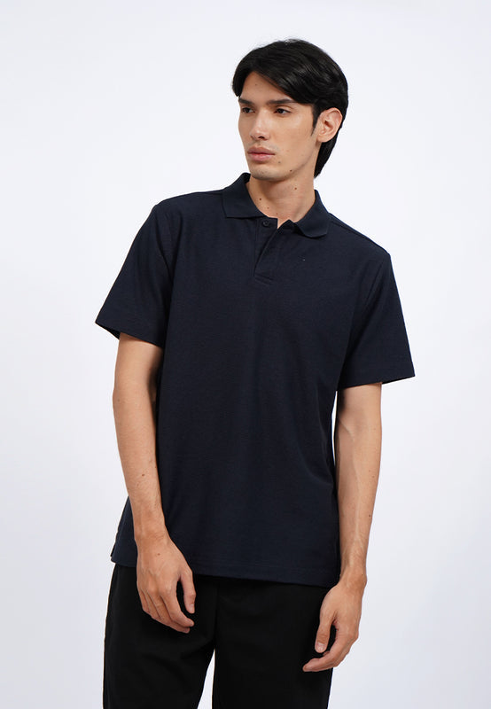Buttoned Short Sleeve Polo Shirt