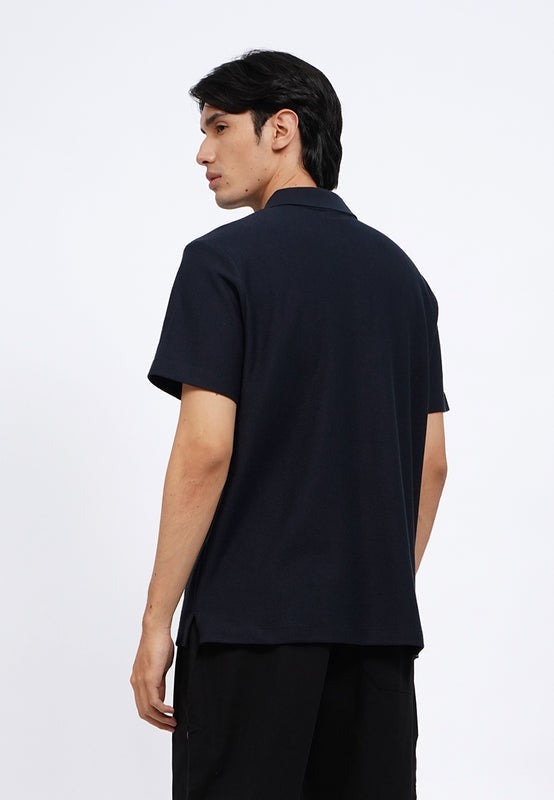 Buttoned Short Sleeve Polo Shirt