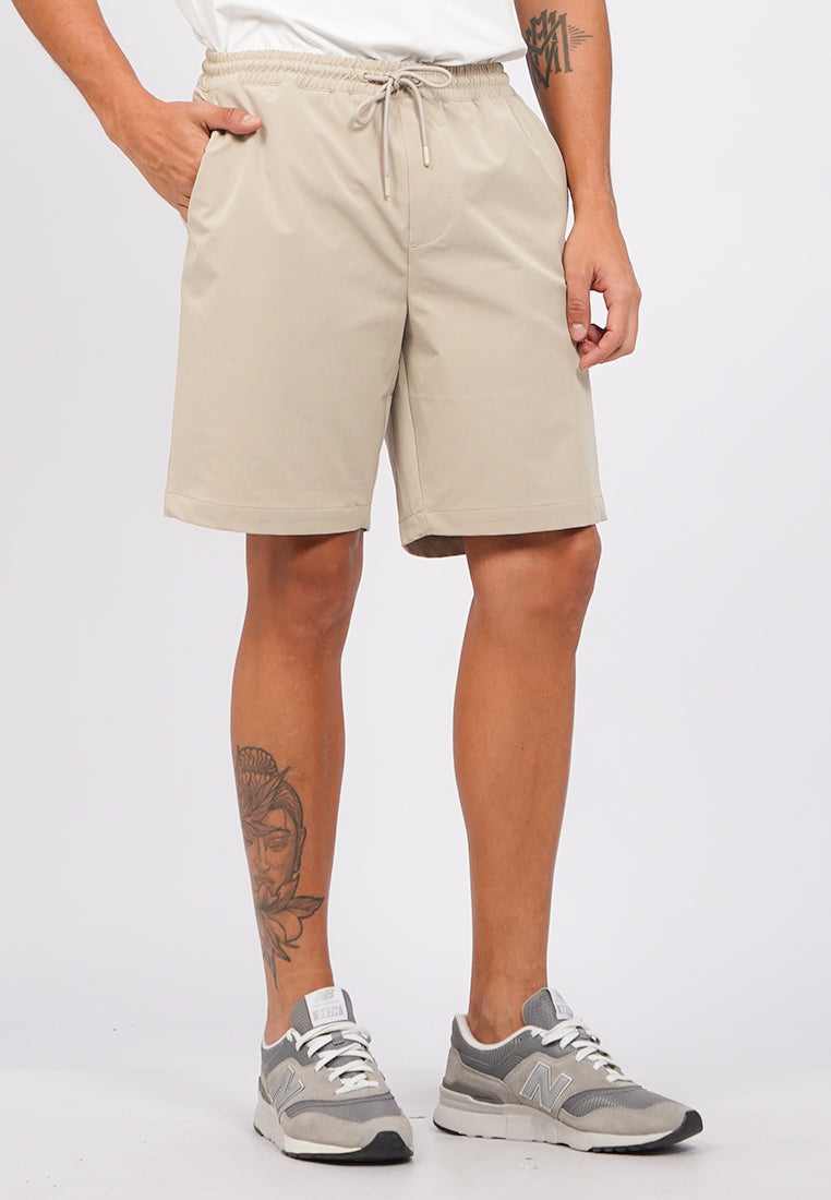 Slim Fit Drawstring Short Pants