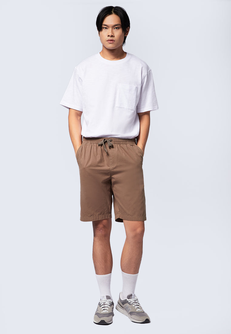 Slim Fit Drawstring Short Pants