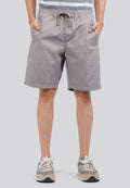 Drawstring Short Pants Light Grey