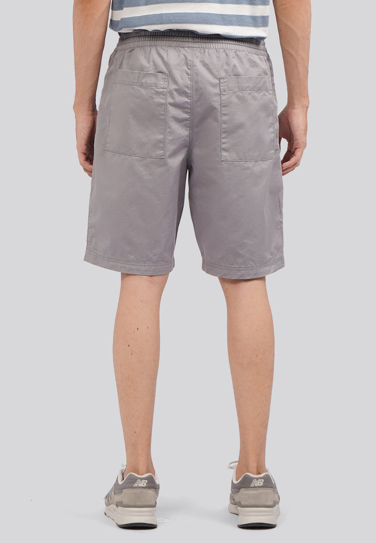 Drawstring Short Pants Light Grey