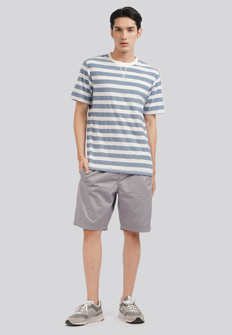 Drawstring Short Pants Light Grey