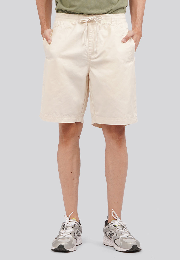 Drawstring Short Pants Ecru