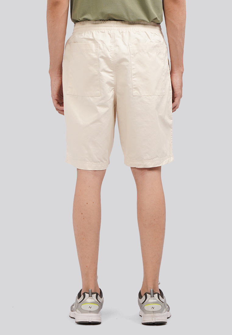 Drawstring Short Pants Ecru