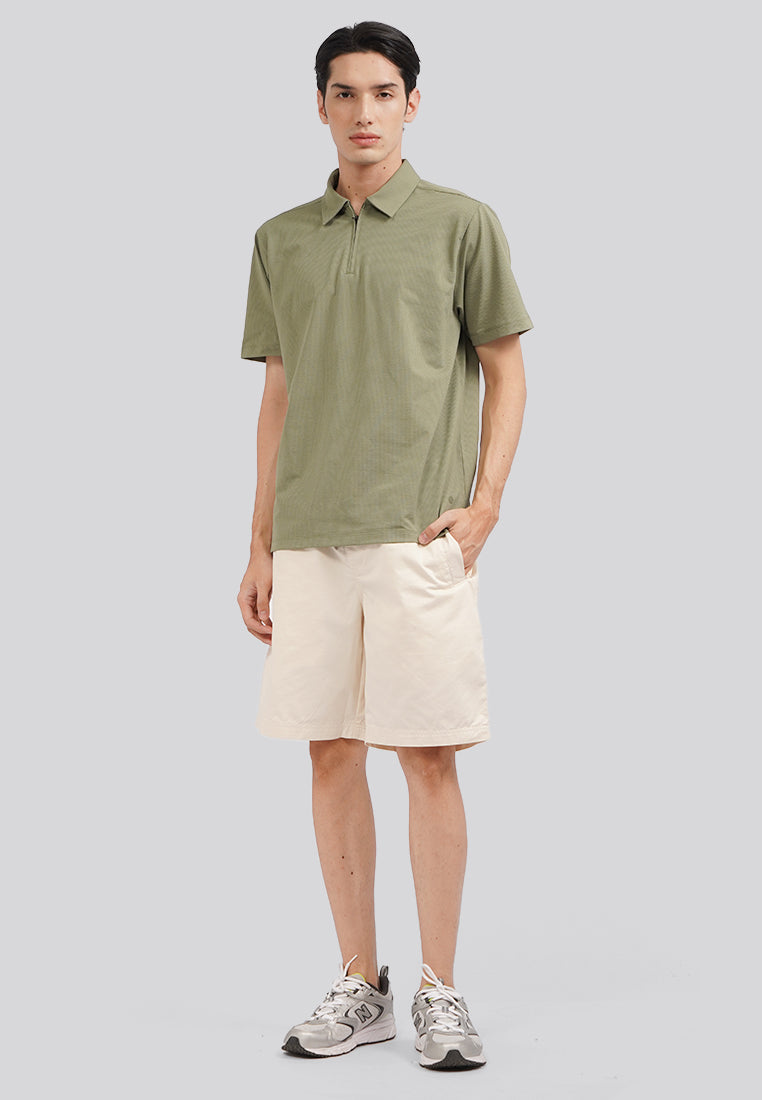 Drawstring Short Pants Ecru