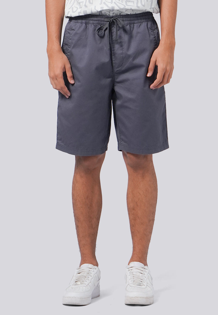 Slim Fit Drawstring Short Pants