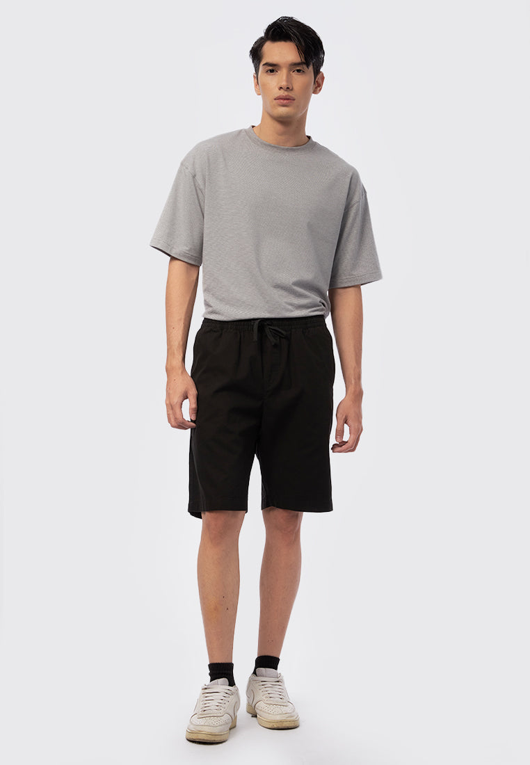 Slim Fit Short Pants with Drawstring