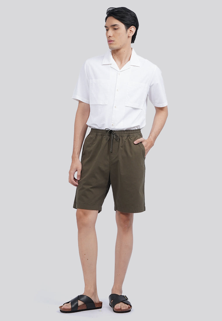 Elastic Waist Short Pants