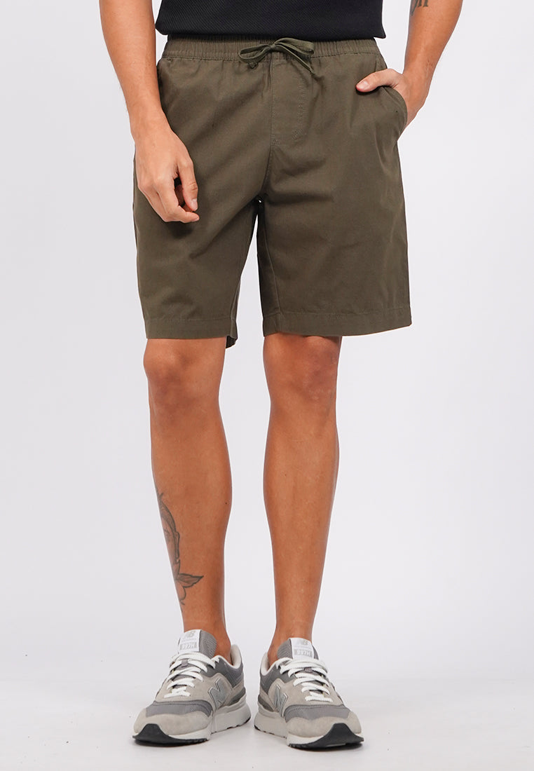 Slim Fit Drawstring Short Pants