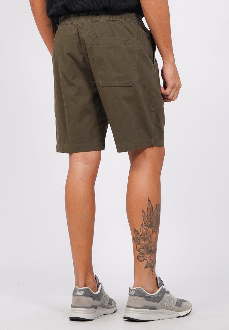Slim Fit Drawstring Short Pants