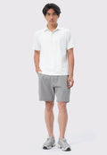 4-Way Stretch Textured Short Pants Grey
