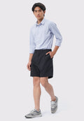 4-Way Stretch Textured Short Pants Black