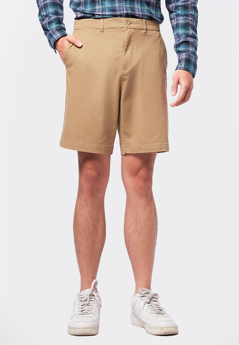Regular Fit Bermuda Pants Brown