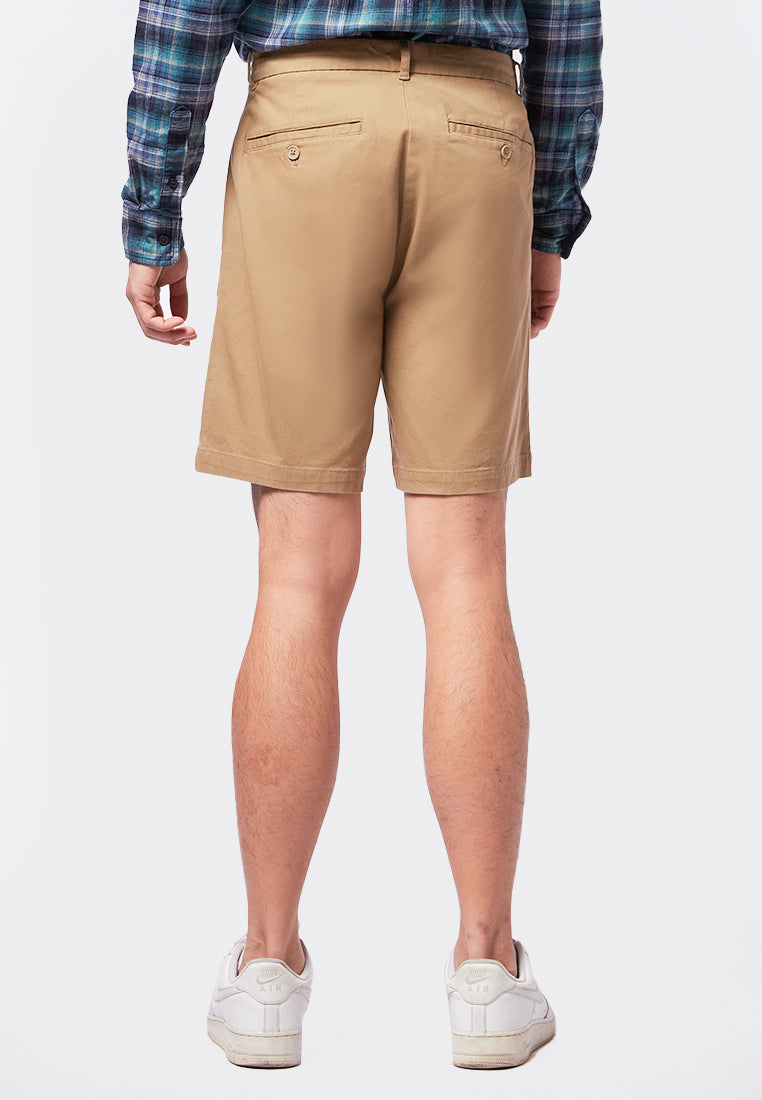 Regular Fit Bermuda Pants Brown