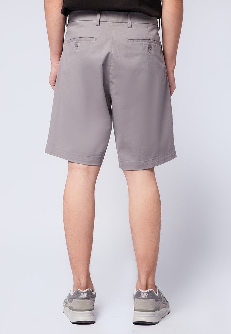 Regular Fit Chinos Short Pants Grey