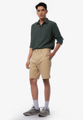 Regular Fit Chinos Short Pants Beige