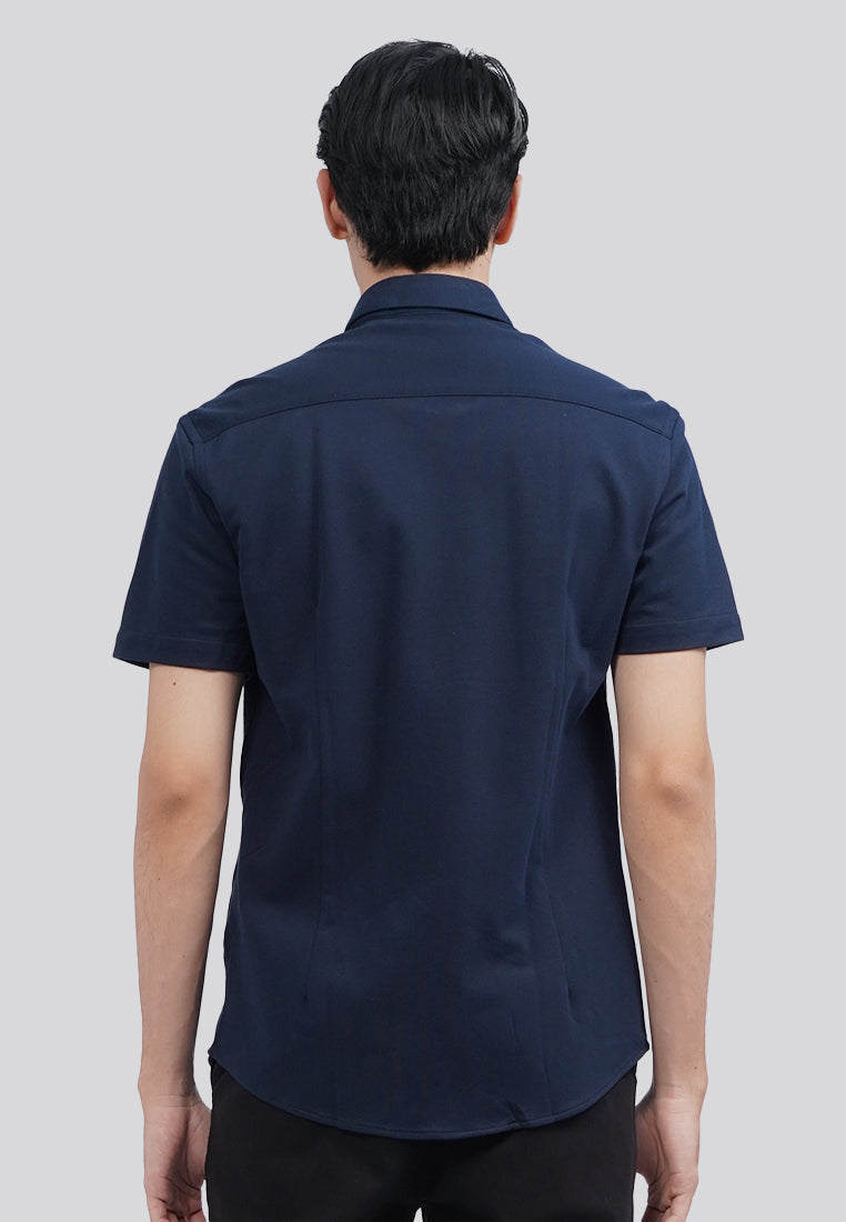 Slim Fit Short Sleeve Knit Shirt