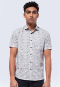 Printed Slim Fit Short Sleeve Shirt