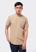 Stand Up Collar Short Sleeve Shirt